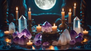 Full moon spiritual meaning ritual altar manifestation ceremony setup